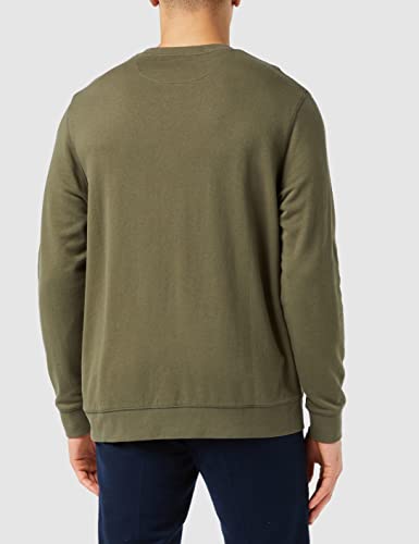 Wrangler Logo Crew Sweat Sudadera, Color Verde, XXL Grande para Hombre