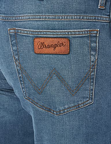 Wrangler Texas Slim Jeans, Jeans, Hombre, Azul (En Clover), 34W x 30L