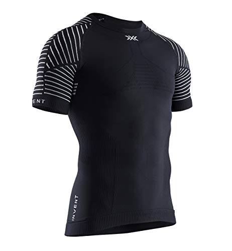 X-Bionic M/C Invent Round Neck Camiseta, Hombre, Negro, L