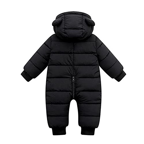 YWLINK Bebé Invierno Mamelucos Con Capucha, NiñAs NiñOs Ropa Traje De Nieve Manga Larga Fleece Monos Outfits Peleles Calentar Abrigo Mono de Plumón Regalos 0-24 Meses