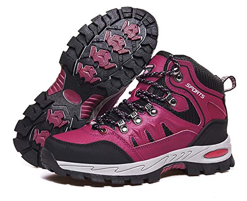 Zapatillas de Trekking para Hombre Mujer Impermeables Botas de Senderismo Al Aire Botas de Montaña Antideslizante Zapatos de Deporte Adulto