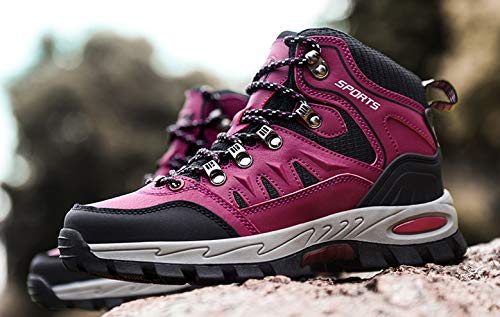 Zapatillas de Trekking para Hombre Mujer Impermeables Botas de Senderismo Al Aire Botas de Montaña Antideslizante Zapatos de Deporte Adulto