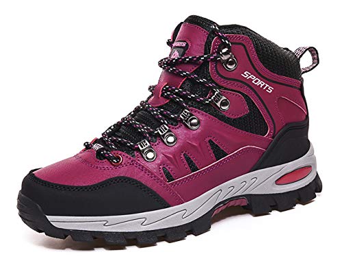 Zapatillas de Trekking para Hombre Mujer Impermeables Botas de Senderismo Al Aire Botas de Montaña Antideslizante Zapatos de Deporte Adulto