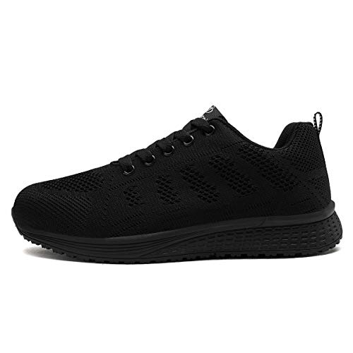 Zapatillas Deportivas Mujer Bambas Ligero Mujer Calzado Deportivo Tenis Mujer Zapatos para Correr Mujer 39 EU,Negro