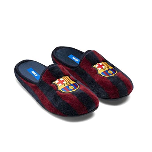 Zapatillas FC Barcelona Clásicas Zapatillas de Estar por casa Hombre Invierno Otoño - 42 EU