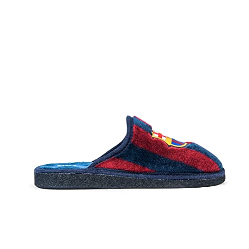 Zapatillas FC Barcelona Dogo Rayas Blaugrana Zapatillas de Estar por casa Hombre Invierno Otoño - 43 EU