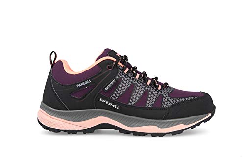 Zapatillas Trekking Waterproof-Softshell Negro Fucia Setenil - Talla 37