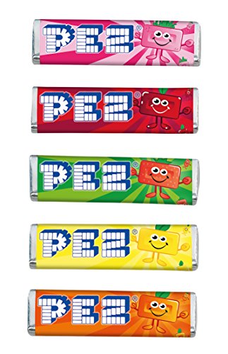 100 caramelos PEZ sabor fruta