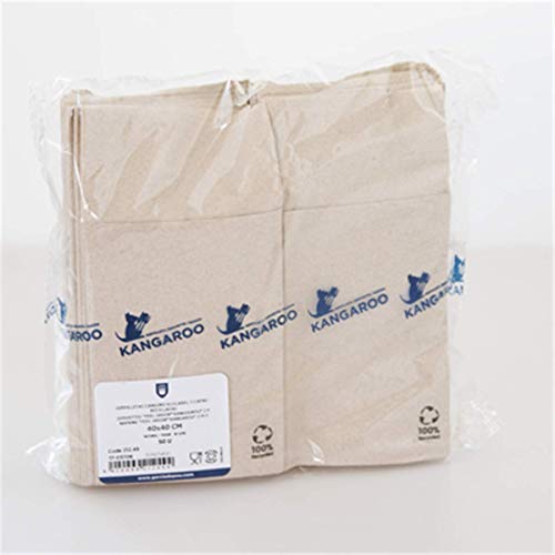 1000 Unidades - García de Pou 212.49 Servilletas Canguro Ecolabel con 2 Capas, 18 G/M2, 40 x 40 cm, Natural