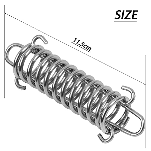 12 piezas Resortes de Tensión de Tienda, Resorte de Acero Inoxidable para Carpa, Muelles Toldo Vela, Hebilla de Resorte, Resorte Tensor para Tienda de Campaña para Camping