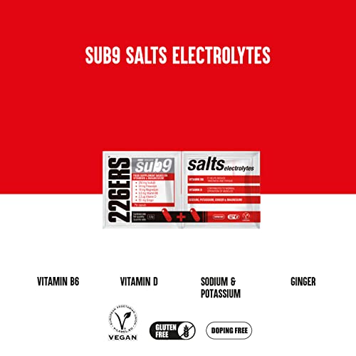 226ERS Sub9 Salts Electrolytes | Sales Minerales con Vitaminas y Jengibre, Electrólitos - 40 Unidades