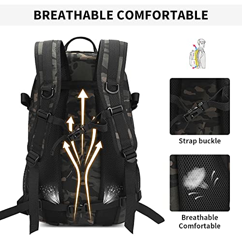 28L/35L Mochila Táctica Militar,Mochila de Asalto Molle Mochila de Combate Unisex Bolsa de Emergencia para Caza Caminar Senderismo Viaje