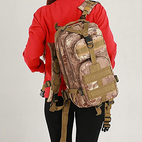 30l Mochila de viaje para hombres Asalto Pack Senderismo Militar Camuflaje Exterior Oxford Impermeable Mochila, Color-g, L