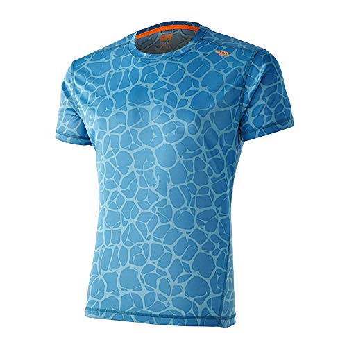 42K RUNNING - Camiseta técnica 42k Aquarius Manga Corta Blue Indigo - Neuronal