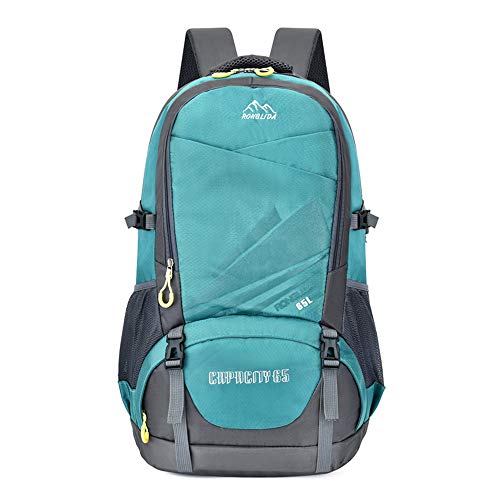 70L Resistente al Agua Mochila, Morbuy Portátil Mochila Trekking Laptop Daypack Durable Impermeable para Escalada Viajes Actividades al Aire Libre (70L,Verde)