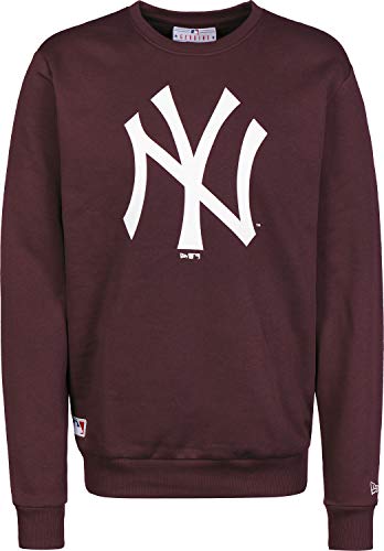 A NEW ERA Era Team Logo Crew Neyyan Sudadera, Hombre, Dark Purple, S