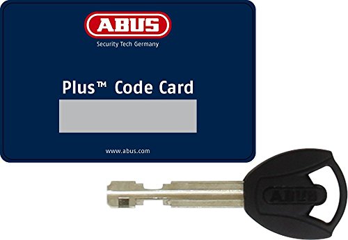 Abus Bordo 6000A SH Antirrobo Plegable Moto con Alarma, Unisex, Blanco, 90 cm