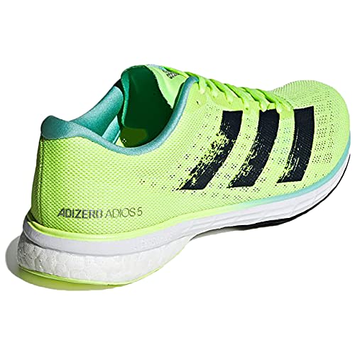 adidas Adizero Adios 5 W, Zapatillas para Correr Mujer, Hi Res Yellow Crew Navy Clear Aqua, 37 1/3 EU