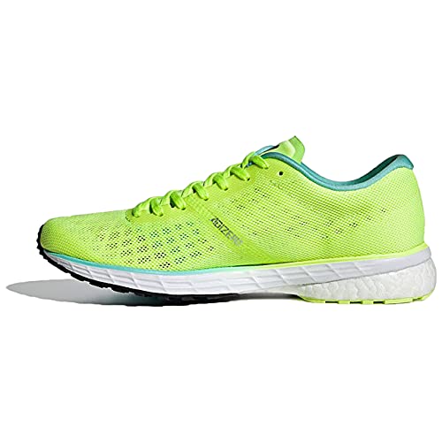 adidas Adizero Adios 5 W, Zapatillas para Correr Mujer, Hi Res Yellow Crew Navy Clear Aqua, 37 1/3 EU