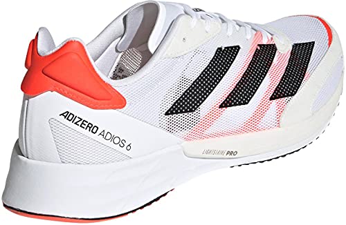 adidas Adizero Adios 6 M, Zapatillas para Correr Hombre, FTWR White Core Black Solar Red, 40 2/3 EU