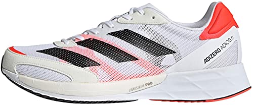 adidas Adizero Adios 6 M, Zapatillas para Correr Hombre, FTWR White Core Black Solar Red, 40 2/3 EU