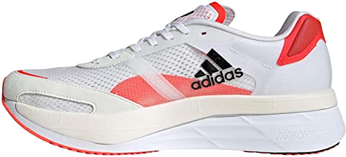 Adidas Adizero Boston 10 M, Zapatillas para Correr Hombre, FTWR White/Core Black/Solar Red, 44 EU