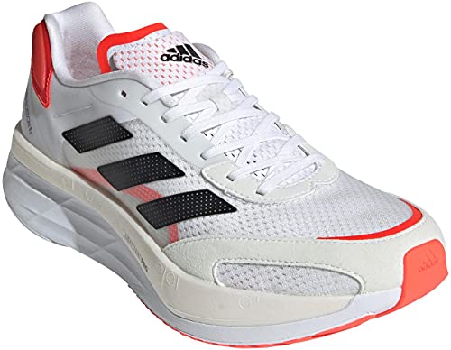 Adidas Adizero Boston 10 M, Zapatillas para Correr Hombre, FTWR White/Core Black/Solar Red, 44 EU