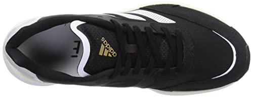 adidas Adizero Boston 10, Running Shoe Hombre, Core Black/Cloud White/Gold Metallic, 42 2/3 EU