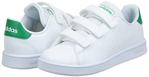 adidas Advantage C, Sneaker, Cloud White Green Grey, 29 EU