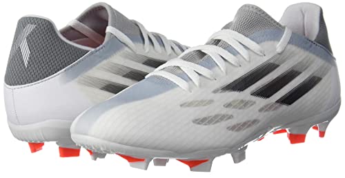 adidas Botas de fútbol para hombre X SPEEDFLOW.3 FG FTWR blanco/hierro met/rojo solar, Ftwr White Iron Met Solar Red, 42 EU