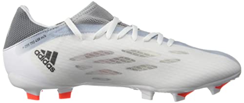 adidas Botas de fútbol para hombre X SPEEDFLOW.3 FG FTWR blanco/hierro met/rojo solar, Ftwr White Iron Met Solar Red, 42 EU