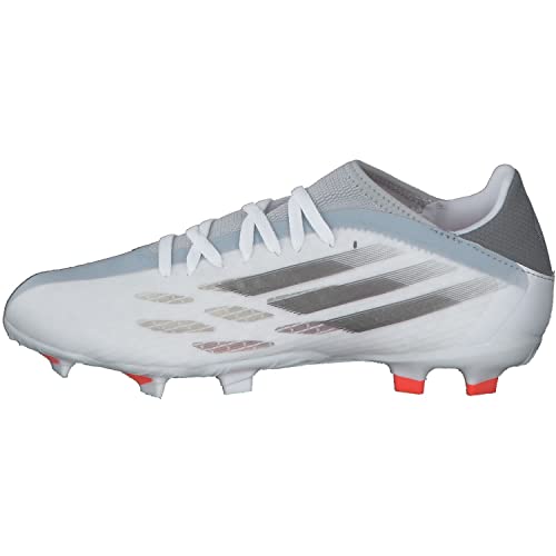 adidas Botas de fútbol para hombre X SPEEDFLOW.3 FG FTWR blanco/hierro met/rojo solar, Ftwr White Iron Met Solar Red, 44 EU