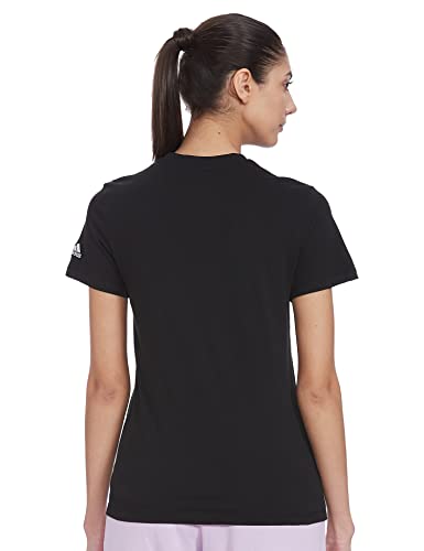 adidas GL0769 W Lin T T-Shirt Womens Black/White L