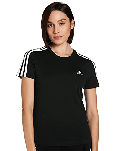 adidas GL0784 W 3S T T-Shirt Womens Black/White L