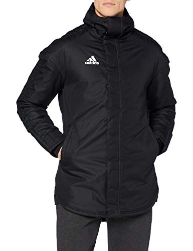 Adidas JKT18 STD Parka Chaqueta de Deporte, Hombre, Black/White, XL