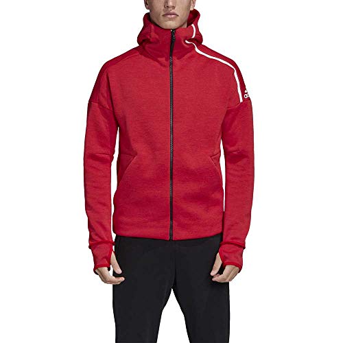 adidas M Zne HD FR Chaqueta con Capucha, Hombre, Rojo (Escarl/Blanco), 2XL