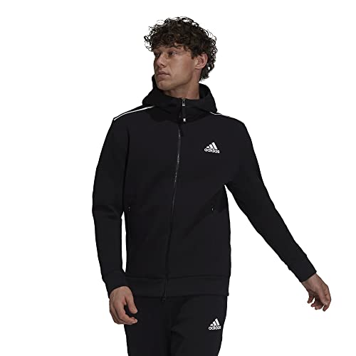 adidas M ZNE Hood Sweatshirt, Black, S Men's