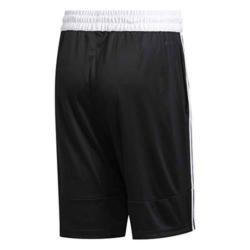 adidas Pantalones Cortos para Hombre, Negro/Blanco/Blanco, 46