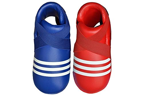 adidas - Protector de pie para Full Contact (Talla L), Color Azul