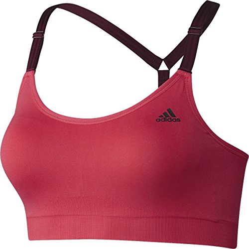 adidas Seamless Bra Sujetador Deportivo, Mujer, Rosa (Rosbas/Granat), XS