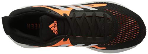 adidas Solar Glide M, Zapatillas para Correr Hombre, Core Black/FTWR White/Screaming Orange, 40 2/3 EU