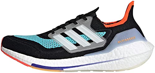 adidas Ultraboost 21, Zapatillas de Running Hombre, NEGBÁS/FTWBLA/AGUPUL, 46 EU