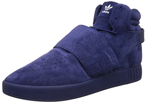 Adidas Zapatillas de correa Tubular Invader, (Dark Blue White Bb5036), 4,5 D(M) US