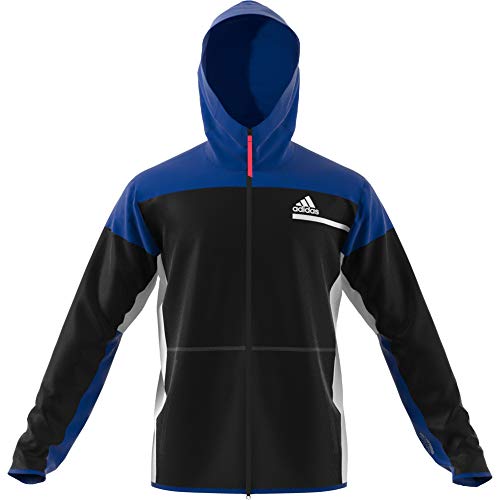 adidas ZNE FZ Sudadera, Hombre, Negro/ Azurea, 2XL