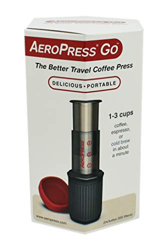 AeroPress - 10R11 - Go - Cafetera de plástico, ideal para viajar, color gris