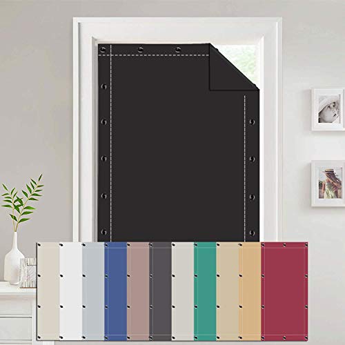 AIYOUVM Persianas para 90x150cm con ventosas, Poliéster, Estores para Ventanas, para claraboyas -Negro