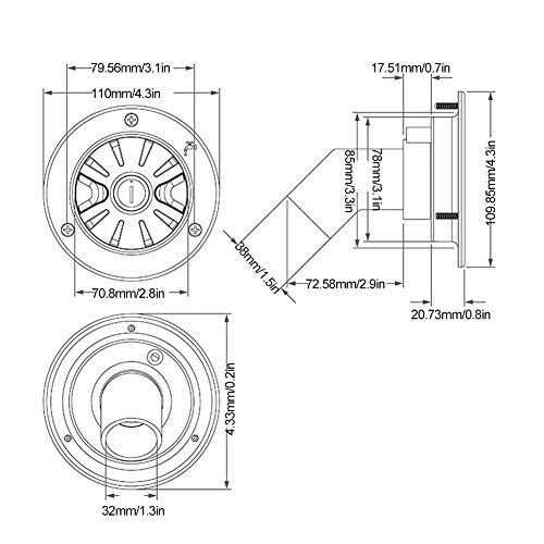 Akozon Tapón de entrada de agua con modificación de llaves Entrada de agua por gravedad Bloqueable Filtro de llenado de agua dulce para remolque barco caravana camping, autocaravana