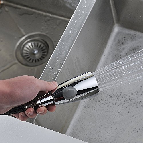 Alcachofa de Ducha para Grifo de Cocina 2 Modos Ducha de Repuesto de Grifo Alcachofa de Recambio para Grifo Mezclador de Baño de Cocina,Universal G 1/2" - Cromo Pulido