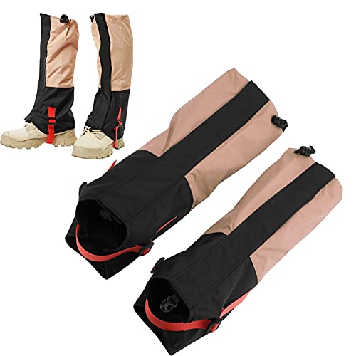 Alomejor Polainas de Senderismo, 1 par, Impermeables, para niños, Desierto, a Prueba de Arena, para Zapatos, Polainas, Polainas, para Botas, para Caminar/Montar a Caballo(Flesh Pink)