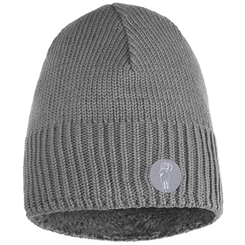 ALPIDEX Gorro Punto Invierno Mujer Hombre Caliente Banda Interior Suave Gorro Tejido, Color:Gris